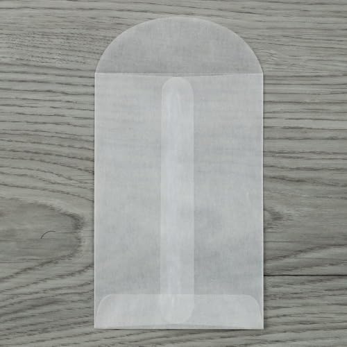LUXPaper Open End Envelopes | 3" x 4 1/2" | Glassine | 30lb. Text | 100 Qty