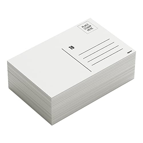 Reskid Blank Postcards for Mailing. 1000 White 4x6 Blank Post Cards, Blank Mailable Postcards Set. Make Your Own Printable Postcards. 14pt Postcard Paper Cardstock, Bulk Post Card (4x6, 1000, Pack)