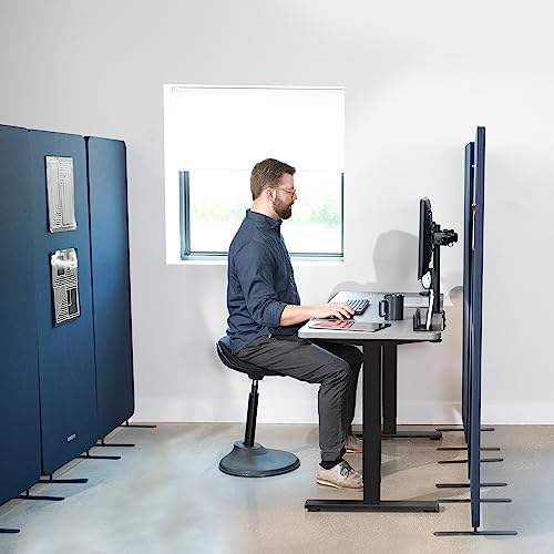 VIVO Navy Blue Freestanding 72 x 66 in Privacy Panel, PP-3-T072NB