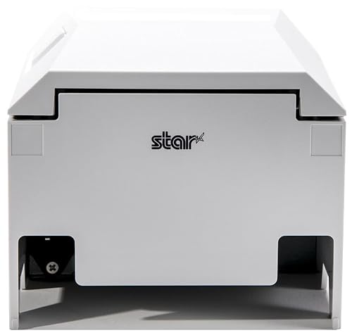 Star Micronics TSP143IVUE USB/Ethernet (LAN) Thermal Receipt Printer with Android Open Accessory (AOA), CloudPRNT, Cutter, and Internal Power Supply - White