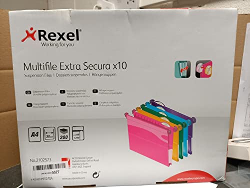 CRYSTAL A4 SECUR SUSP FILE 30MM AST PK10