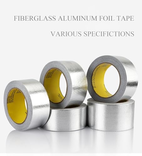 Shiketong Heavy Duty Aluminum Foil Tape - 50M Long, 0.14/0.15Mm Thick, Waterproof Duct Tape,1pcs(30cmx50mx0.14mm)