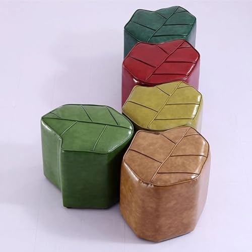Step Stool Leaf Stool Solid Wood Frame Foam-Filled Seat Cushion