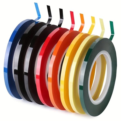 Whiteboard Tape 2 Pcs 15/20/25/30mm Whiteboard Tape Thin Dry Erase Art for Graphic Chart Grid Electrical White Board Line 66m Long(Dark Yellow,66M_25MM)