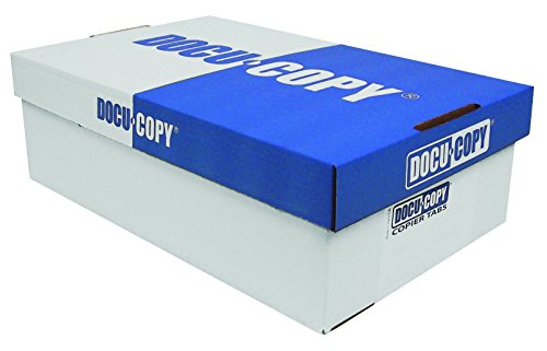 DocuCopy 1128 Index Tabs 110 lb Plain Paper 1/5 Cut Straight Collated 3 Holes 1 Case/250 Sets/1250 Tabs