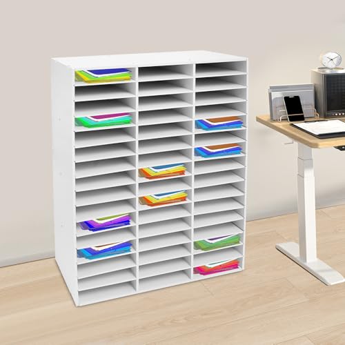 Mail Sorter Organizer, 48 Compartment Paper File Storage Cabinet