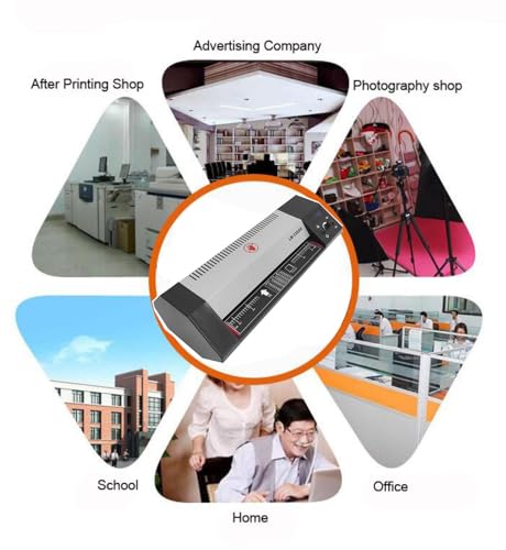 BEILOCKERY 110V 13" A3 Laminator Hot&Cold Laminating Machine, 4-Roller Laminator Machine with Cold Mounting Function, Digital Temperature Control