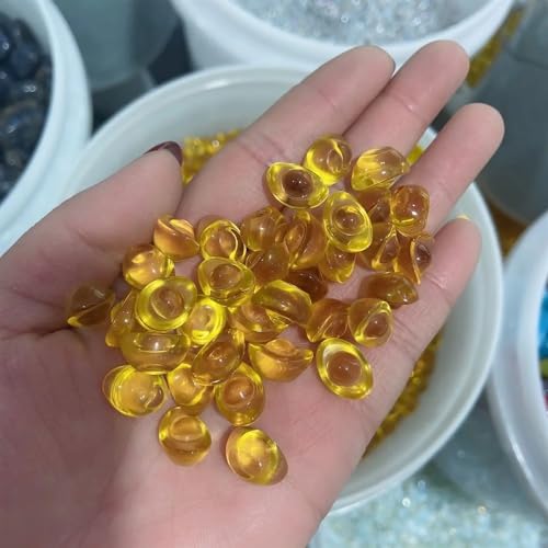 ROUPWKWO Colors Crystal Shoe-Shaped Gold Ingot Paperweight Glass Craft Home Decoration Arts&Collection Furnishing Ornaments Decor(1000g)
