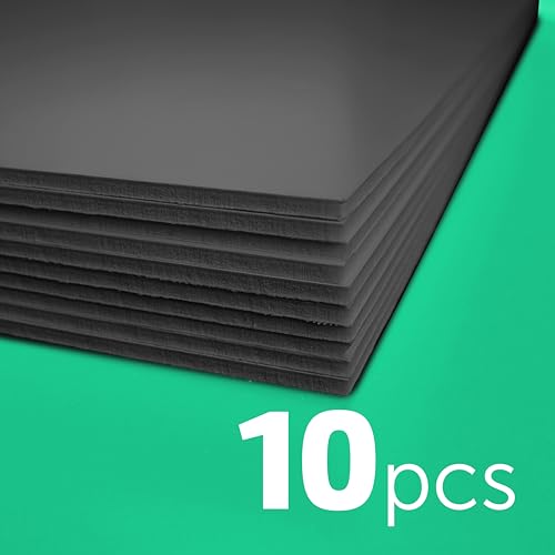 Flipside Products Total Black Foam Board 32” x 40” - Premium Double-Sided with Black Core, 3/16" Thick - Photography Mounting, Art Projects, Presentations, Display & Signage – Pack of 10