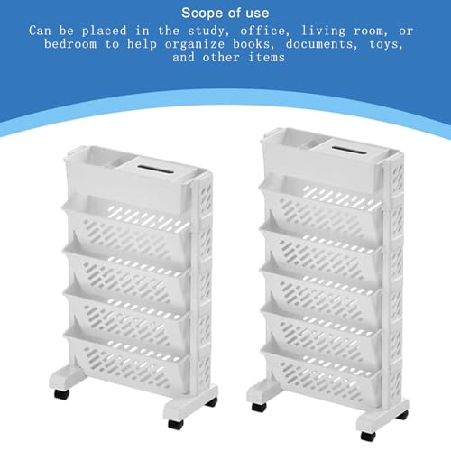 Oxxggkao Modern Book Storage Rack with Additional Shelf Home Accessory for Efficient Organization in Living Room Bedroom Storage Organizers
