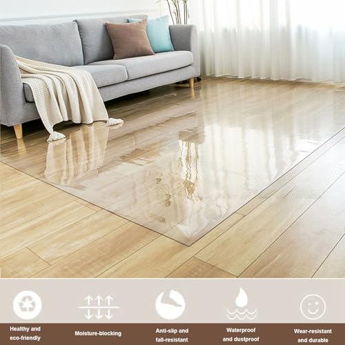 Heavy Duty Floor Mat for Rolling Chair Non-Slip Desk Protector for Carpet