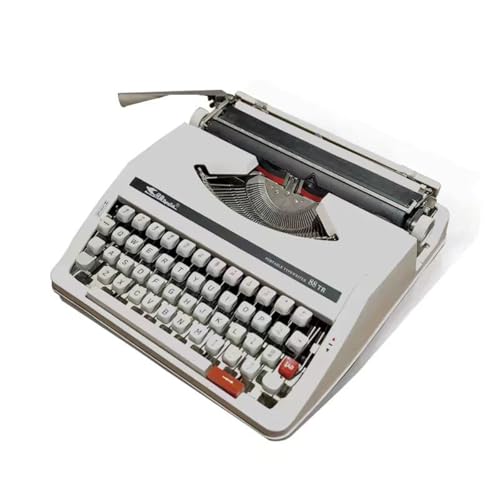 VHUYGK Mechanical Manual Typewriter,English Typewriter with Original Carrying Case,Smooth Keys for Easy Typing Manual Typewriter Ideal for Writers, Collectors, and Children's Gifts(01)