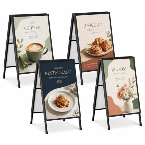 4 Pack A Frame Sign Holder-24x36 Inch, Frame Only