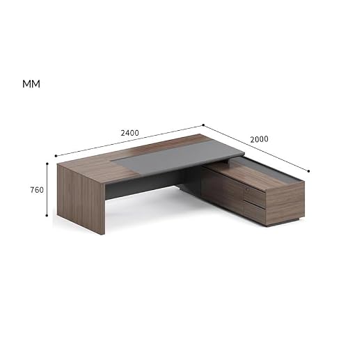 LINKIO Home Office Desks Manager Office Modern Boss Supervisor Desk Office Large Desk Workbench Computer Table Desk