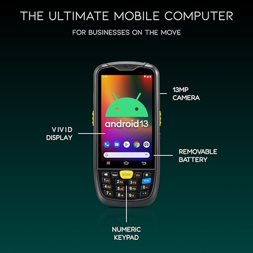 Chainway C6000 Mobile Computer, Android 13, Barcode Scanner, Pistol Grip, SE4710 2D/1D/QR Code Reader, Keyboard, Wireless, WiFi, Bluetooth, for Inventory Scanning