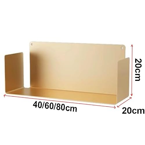GRRICEPL Wall Decor Hanging Book Shelves, Hanging Storage Rack, File Storage Organizer Display Brochure Holder, Magazine Holder Wall Mounted (Color : Black, Size : 80x20x20cm)