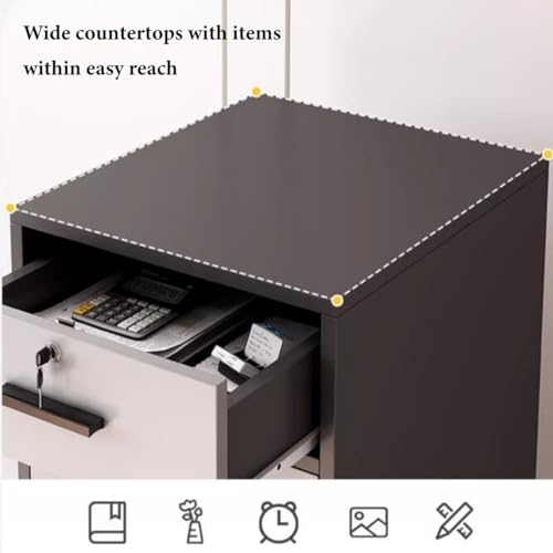 ntumLeap Vertical File Cabinet with 4 Lockable Drawers,Space-Saving Steel Storage for Home & Office,Modern Design for Secure Document Nization & Efficient Workspace Management,