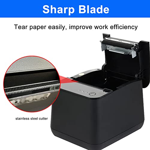 LENVII LV-R380 80MM POS Thermal Printer with Auto Cutter POS Receipt Printer, USB & LAN Port,Compatible Windows & Mac use for Retail Store/Supermarket/Kitchen/Clothing Store
