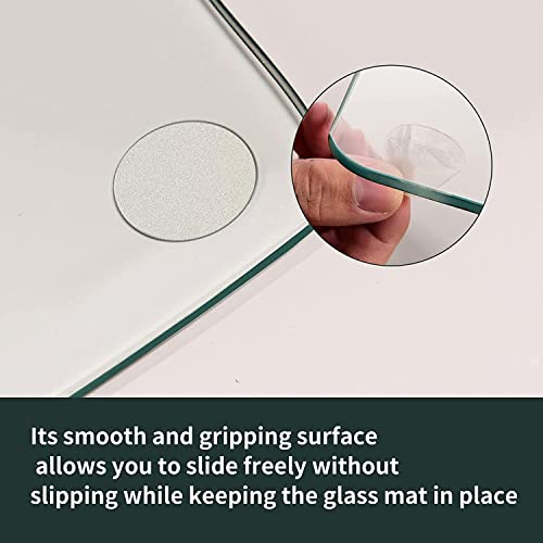 EASLY 36"X46" Chair Mat for Carpet-Office Chair Mat Tempered Glass for Home