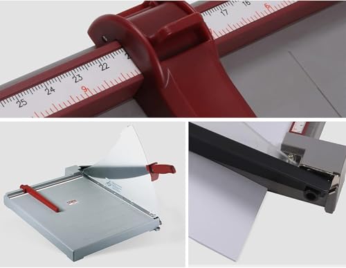 Stackable Paper Trimmer Precision Guillotine Lever Cutter for Paper, Photos, Craft Paperboard, Etc. - Professional A4
