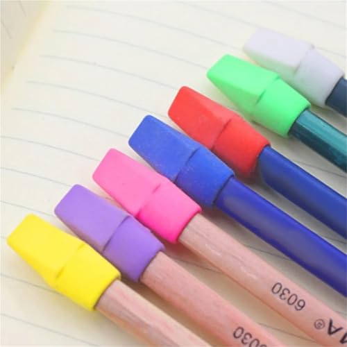 Pencil Top Eraser Caps Eraser Caps Pencil Eraser 120 Pcs Pencil Cap Eraser Lightweight Small Size Non-Damage Paper Erasers for Drawing Writing School Office Use Decorative