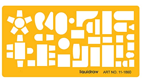 Liquidraw 1:50 Architectural Scale Ruler, Drawing Template Stencil