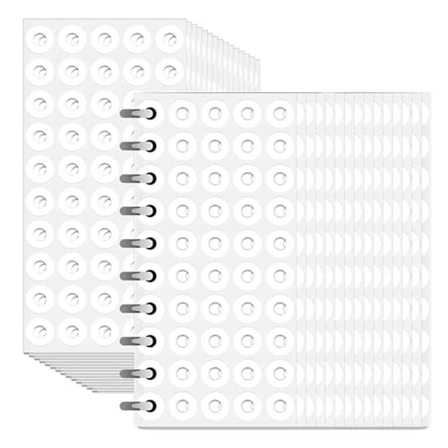 5000Pcs Hole Reinforcement Stickers for Binder Paper Repairs, 1/4 Inch White