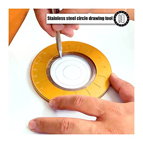 TMMLIJIPL Compass for Geometry Round Stainless Steel Compas Circle Drawing Rule Measuring Tool Geometry Compass Professional Drawing Compas Adjustable Size Compass Drawing Tool