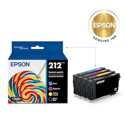 Epson 212 Genuine Ink Cartridge Black and Color Combo Pack T212120-BCS