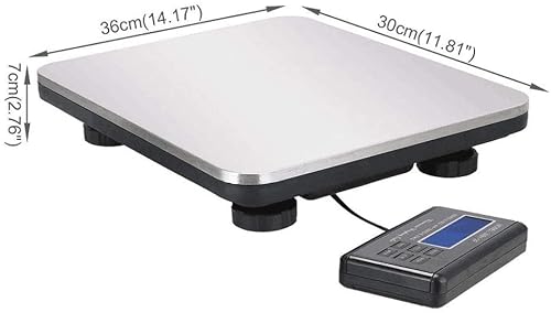 ZREVSB 300Kg High Precision Electronic Scale Profession Postal Weighing Parcel Commerce Industrial Multifunction Stainless Steel Platform for Fruit Encapsulation