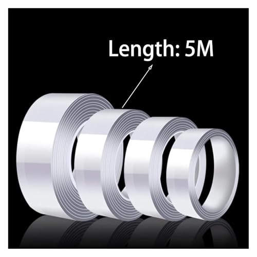 WANGXCQ 1/3/5/10m Tape Double-Sided Adhesive Traceless for Bathroom Kitchen Sink Tap Gel Sticker(5m)