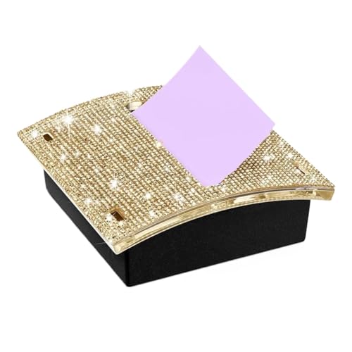 Alianm Sticky Note Holder For Desk 2pcs Rhinestone Self Stick Note Pad Holders 4 X Inches Memo Holder Dispenser Sticky Notes