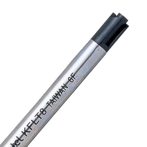 Recycology 0.8 mm Tip Sterling Excel Black Ink Refill (Pack of 12)