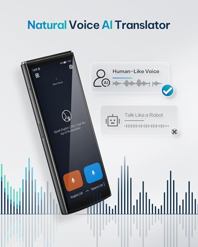 iFLYTEK AI Language Translator Device, Real-Time Two-Way Voice Translator