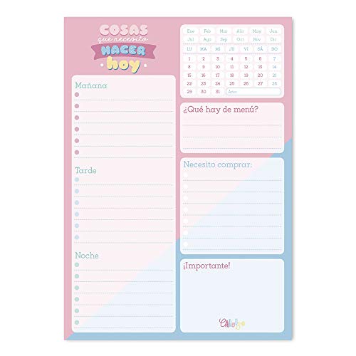 Official Carouge Spanish Weekly Planner A5 - Desk Calendar - Family Calendar - 54 Tear Off Pages - Desk Planner - Desk Planner 2022 - Spanish Gifts