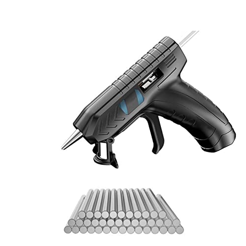 LIBODD Hot Glue Gun Portable Electric Hot Melt Glue Gun with Glue-Stick USB Rechargeable Household Wireless DIY Hot Glue Gun Spray Repair Tools for DIY Arts, Crafts and Quick Repairs(40 Glue Sticks)