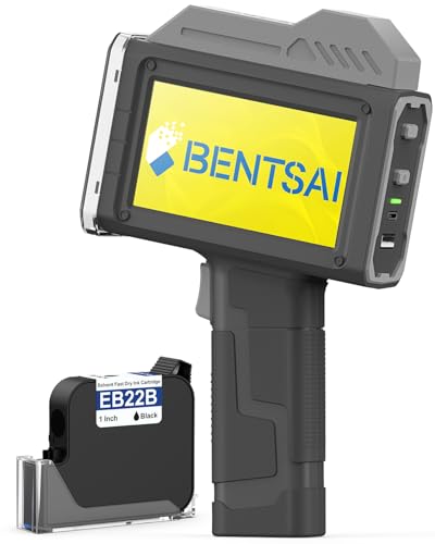 BENTSAI Handheld Inkjet Printer BT-HH6205BL 1 Inch Handheld Only