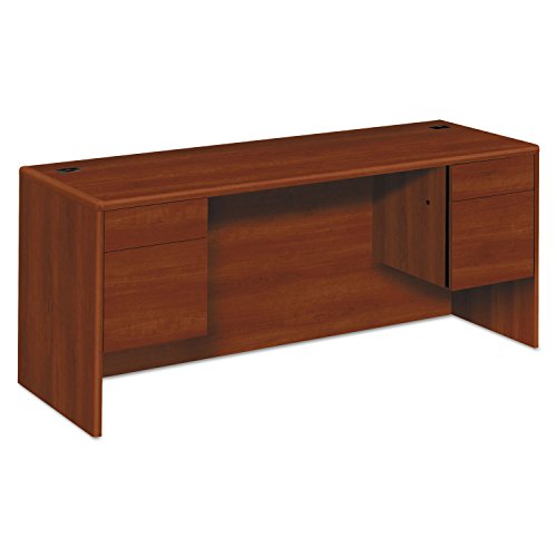 HON 10743CO Knee space Credenza 3/4" Height Pedestals, 72" by 24" by 29-1/2", Cognac