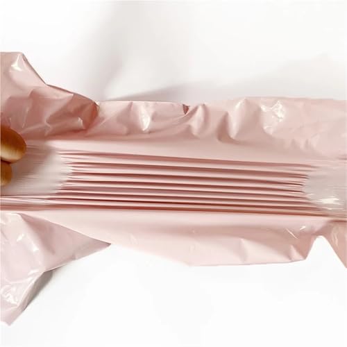 DJJSDMY Shipping Bags 50Pcs Double-Sided Pink Mail Bags Printed Packaging Envelopes with Self Seal Courier Storage Bags(38x52 cm)