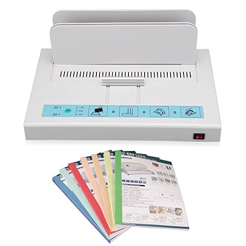 Thermal Binding Machine, 110V Book Binding Machine Max 50mm Binding Thickness A4 Document Heat Binder with Three Adjustable Time Settings for Bind Contracts, Reports, Book