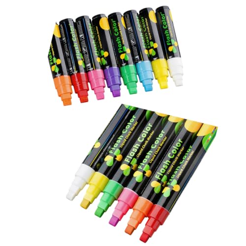 of Liquid Chalks Marker Fluorescent Highlighter Marker Pen Dry Erasable Pens for Writing Blackboard Whiteboard Whiteboard Pen