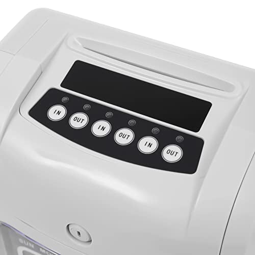 Employee Time Clocks for Small Business, LCD Employee Attendance Machine with 50-Piece Time Cards & 1 Security Key Time Clock Office Punch Card Machine for Companies, Homes, Units, Offices Etc