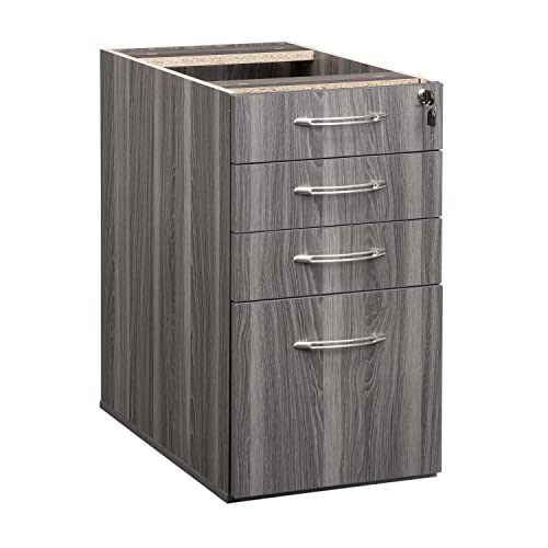 Safco APBBF20LGS Aberdeen 20"D Credenza Pedestal PBBF for use with Credenza, Return, Extended Corner, sold separately, Gray Steel Tf