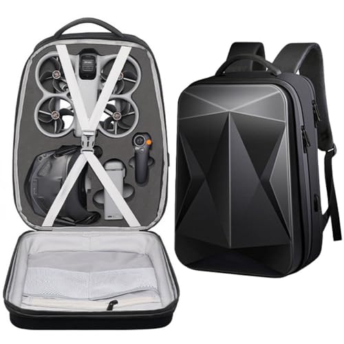 XYYORITRIX Portable Backpack for DJI Avata 360 Motion Fly More，Large-Capacity Waterproof Backpack Carrying Case Hard-Shell Protection Scratch-Resistant Wear-Resistant Fits 17-inch Laptops