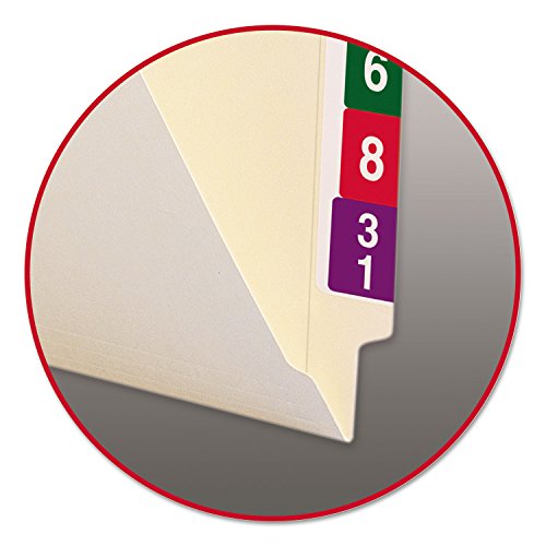 Smead End Tab File Folder, Shelf-Master Reinforced Straight-Cut Tab, Letter Size, Manila, 100 per Box (24109)