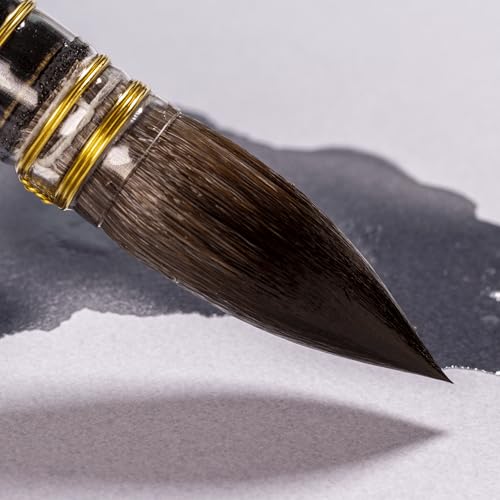 da Vinci Watercolor Series 498 Casaneo Paint Brush, Round Quill New Wave Synthetics, Size 8