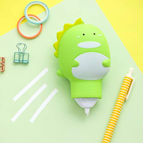 Liaozy888 Cute Funny Cartoon dinosaur Shape Correction Tape Easy to Use Applicator for Instant Corrections Clear (2)