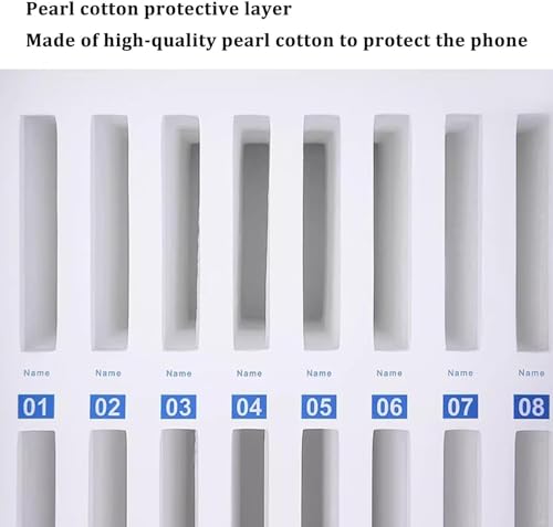 Mobile Phone Safe Deposit Box Mobile Phone Cabinet Transparent Mobile Phone Locker Mobile Phone Storage Box with Lock for Classroom, Office, Gym 12 (36)