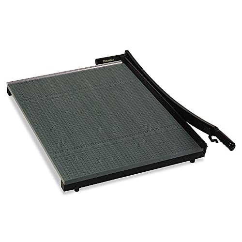 Martin Yale W12 Premier Heavy-Duty Green Board Wood Trimmer, Cut Up To 20 Sheets at One Time, Steel Blades, 12 Inches, Green