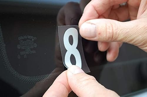A - Z Reflective Blue Alphabet Letters Stickers Vinyl Decals (2 Sets) Choose Size from 1" to 12" (610-R) (8")